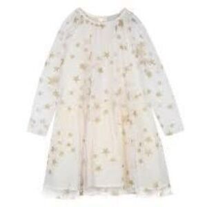 Stella McCartney gold star tulle dress NWT Size 8